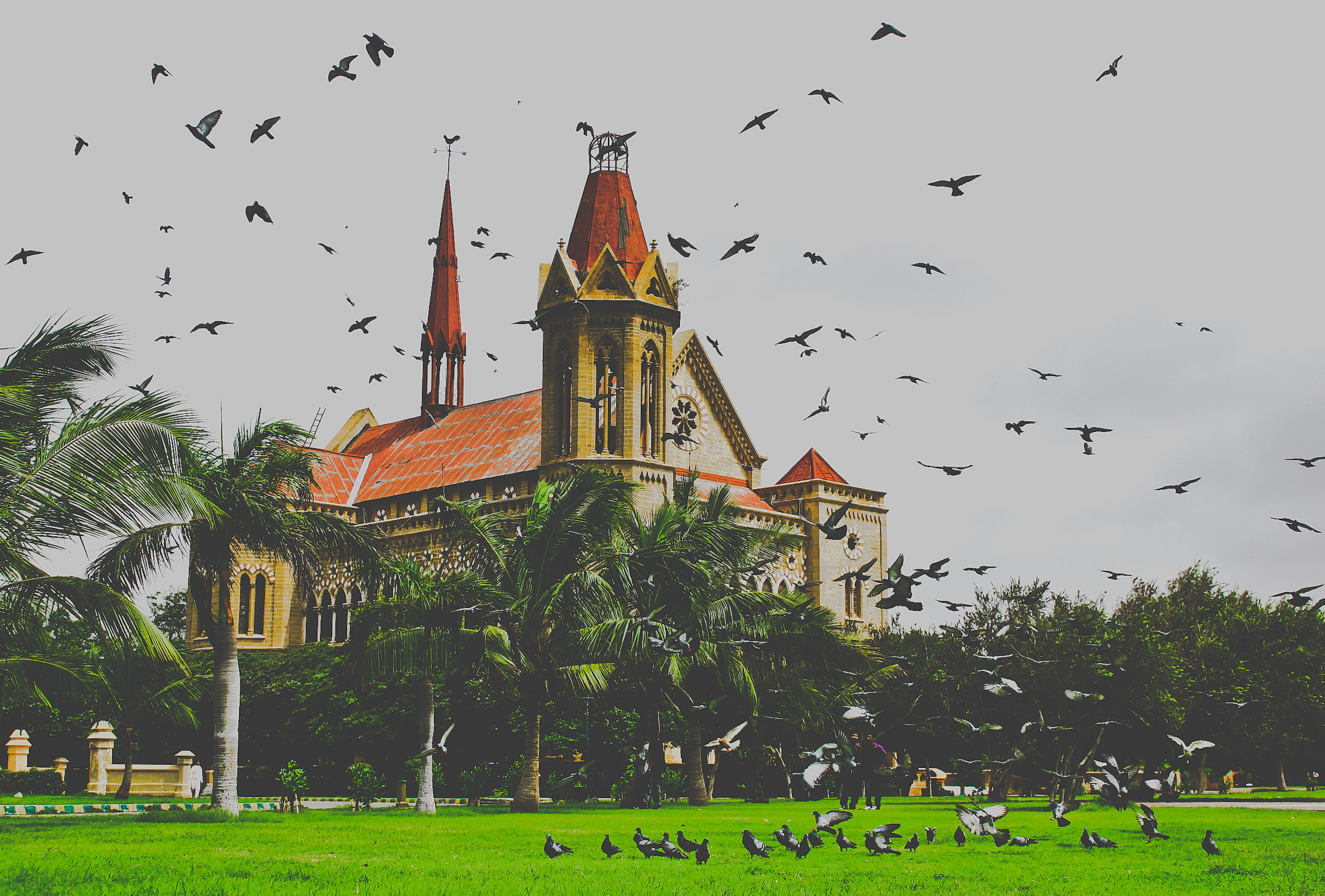 Frere Hall colonial heritage in Karachi, Pakistan